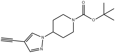 1-Boc-4-(4-ethynyl-1-pyrazolyl)piperidine,1076224-02-6,结构式