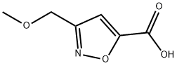 3-(甲氧基甲基)-5-异噁唑羧酸, 1076245-91-4, 结构式