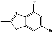 Benzothiazole, 4,6-dibromo-2-methyl- Structure