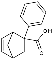 Bicyclo[2.2.1]hept-5-ene-2-carboxylic acid, 2-phenyl- Struktur