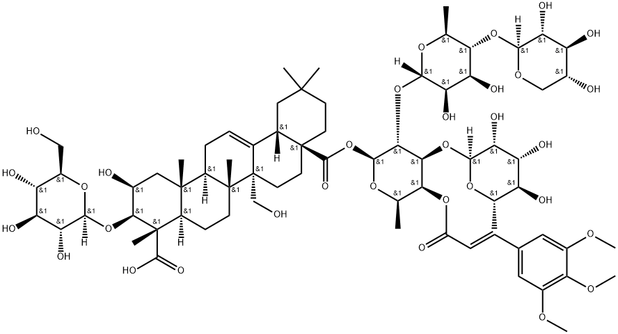 远志皂苷 Z, 1078708-72-1, 结构式
