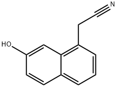 1-Naphthaleneacetonitrile, 7-hydroxy- Struktur