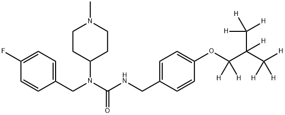 1080492-01-8 Urea, N-[(4-fluorophenyl)methyl]-N-(1-methyl-4-piperidinyl)-N'-[[4-[2-(methyl-d3)propoxy-1,1,2,3,3,3-d6]phenyl]methyl]-