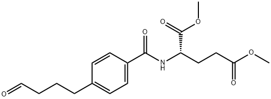 (S)-dimethyl 2-(4-(4-oxobutyl)benzamido)pentanedioate Structure