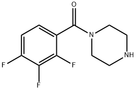 Methanone, 1-piperazinyl(2,3,4-trifluorophenyl)- Struktur