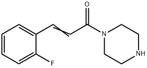 2-Propen-1-one, 3-(2-fluorophenyl)-1-(1-piperazinyl)-|