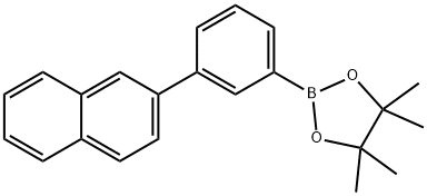 1,3,2-Dioxaborolane, 4,4,5,5-tetramethyl-2-[3-(2-naphthalenyl)phenyl]- Struktur