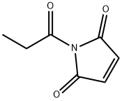 1H-Pyrrole-2,5-dione, 1-(1-oxopropyl)- Structure