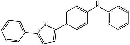 N-phenyl-4-(5-phenyl-2-thienyl)benzenamine Struktur