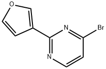 4-Bromo-2-(3-furan)pyrimidine Struktur