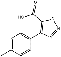 1,2,3-Thiadiazole-5-carboxylic acid, 4-(4-methylphenyl)- Structure