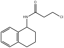 Propanamide, 3-chloro-N-(1,2,3,4-tetrahydro-1-naphthalenyl)- Struktur