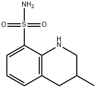 8-Quinolinesulfonamide, 1,2,3,4-tetrahydro-3-methyl- 化学構造式