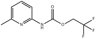 2,2,2-Trifluoroethyl N-(6-Methylpyridin-2-yl)carbamate Struktur