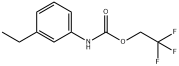 2,2,2-Trifluoroethyl N-(3-Ethylphenyl)carbamate Structure