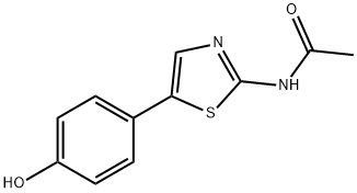 Acetamide, N-[5-(4-hydroxyphenyl)-2-thiazolyl]- Struktur