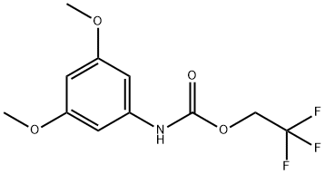 2,2,2-Trifluoroethyl N-(3,5-Dimethoxyphenyl)carbamate Structure