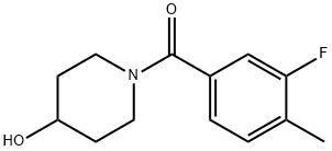 Methanone, (3-fluoro-4-methylphenyl)(4-hydroxy-1-piperidinyl)- Struktur