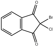 1H-Indene-1,3(2H)-dione, 2-bromo-2-chloro- Structure