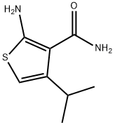 3-Thiophenecarboxamide, 2-amino-4-(1-methylethyl)- 化学構造式