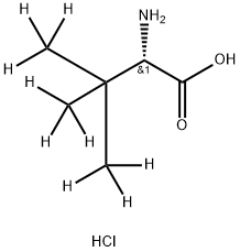 3-甲基-L-缬氨酸-D9盐酸盐,1092540-48-1,结构式