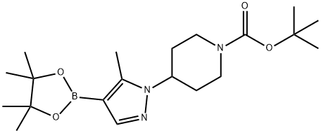 1-(1-Boc-4-piperidyl)-5-methylpyrazole-4-boronic Acid Pinacol Ester,1092563-67-1,结构式