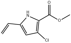Methyl 3-chloro-5-vinyl-1H-pyrrole-2-carboxylate 结构式