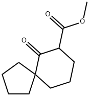 Spiro[4.5]decane-7-carboxylic acid, 6-oxo-, methyl ester Struktur
