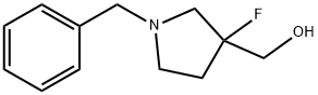 1-benzyl-3-fluoropyrrolidin-3-yl)methanol Struktur
