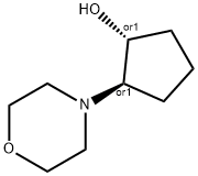 Cyclopentanol, 2-(4-morpholinyl)-, (1R,2R)-rel- Struktur