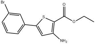 Ethyl 3-Amino-5-(3-bromophenyl)thiophene-2-carboxylate Structure