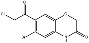 6-溴-7-(2-氯乙酰基)-2H-苯并[B][1,4]噁嗪-3(4H)-酮,1094432-20-8,结构式