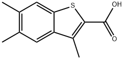 3,5,6-Trimethyl-1-benzothiophene-2-carboxylic Acid Struktur