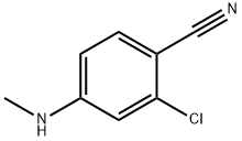 2-Chloro-4-(methylamino)benzonitrile 化学構造式