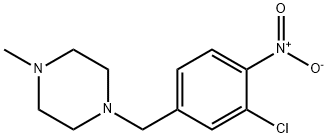 Piperazine, 1-[(3-chloro-4-nitrophenyl)methyl]-4-methyl-,1094554-39-8,结构式