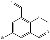 1,3-Benzenedicarboxaldehyde, 5-bromo-2-methoxy- Structure