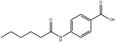 Benzoic acid, 4-[(1-oxohexyl)amino]- 结构式