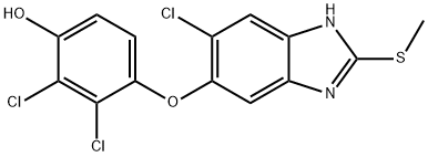 羟基三氯苯哒唑,109536-21-2,结构式