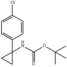 (1-(4-氯苯基)环丙基)氨基甲酸叔丁酯, 1095661-33-8, 结构式