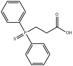 3-(diphenylphosphinothioyl)propanoic acid Structure