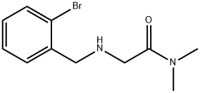 Acetamide, 2-[[(2-bromophenyl)methyl]amino]-N,N-dimethyl- Structure