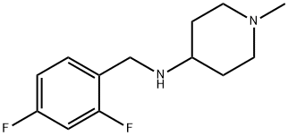 4-Piperidinamine, N-[(2,4-difluorophenyl)methyl]-1-methyl- Struktur