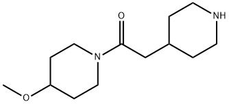 1-(4-甲氧基哌啶-1-基)-2-(哌啶-4-基)乙-1-酮,1096337-41-5,结构式