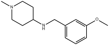 4-Piperidinamine, N-[(3-methoxyphenyl)methyl]-1-methyl- Struktur