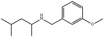 Benzenemethanamine, N-(1,3-dimethylbutyl)-3-methoxy- Structure