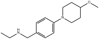 N-(4-(4-甲氧基哌啶-1-基)苄基)乙胺, 1096865-58-5, 结构式