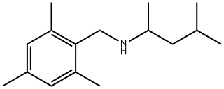 Benzenemethanamine, N-(1,3-dimethylbutyl)-2,4,6-trimethyl- Struktur