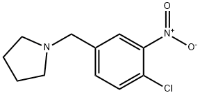 Pyrrolidine, 1-[(4-chloro-3-nitrophenyl)methyl]- Structure