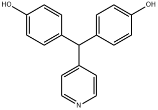 Phenol, 4,4'-(4-pyridinylmethylene)bis- Struktur