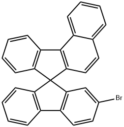 2'-ブロモスピロ[ベンゾ[c]フルオレン-7,9'-フルオレン] 化学構造式